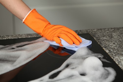 Professional upholstery cleaning in Forest Gate on a fabric sofa