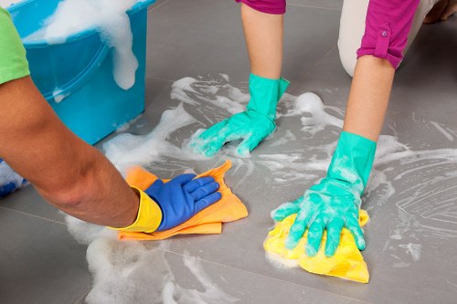 Cleaning service booking and confirmation details