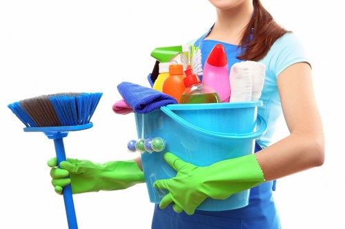 Marketing campaign tracking concept for a cleaning service website