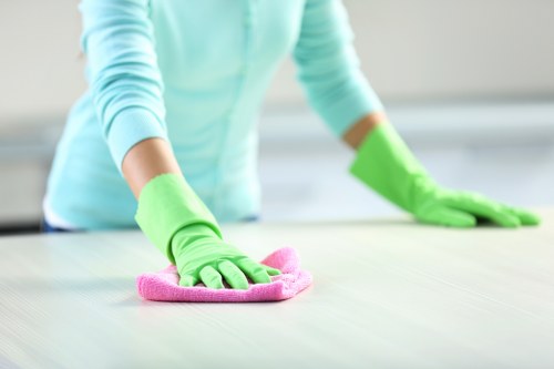 Cleaner treating high-traffic commercial carpet in Forest Gate