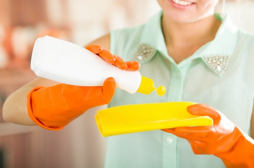 Accepted payment methods and protected transaction area for carpet cleaning services